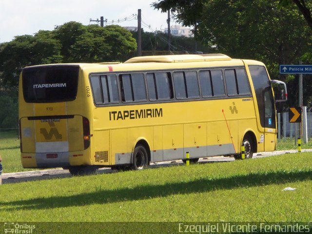 Viação Itapemirim 9701 na cidade de São José dos Campos, São Paulo, Brasil, por Ezequiel Vicente Fernandes. ID da foto: 5284294.