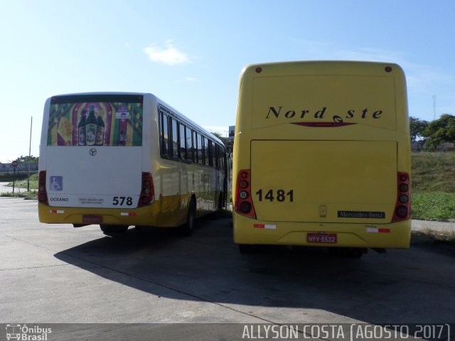 Viação Nordeste 1481 na cidade de Natal, Rio Grande do Norte, Brasil, por Allyson Costa. Número da foto: #5284768.