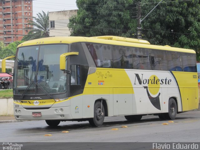 Viação Nordeste 8020 na cidade de Fortaleza, Ceará, Brasil, por Flávio Eduardo. Número da foto: #5283885.