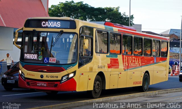 Auto Viação Jurema RJ 120.118 na cidade de Rio de Janeiro, Rio de Janeiro, Brasil, por Cristiano Soares da Silva. Número da foto: #5286770.
