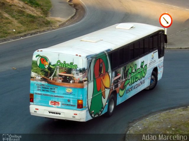 Ônibus Particulares 1203 na cidade de Belo Horizonte, Minas Gerais, Brasil, por Adão Raimundo Marcelino. ID da foto: 5287408.