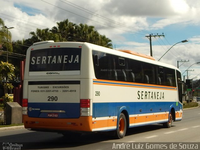 Viação Sertaneja 290 na cidade de Juiz de Fora, Minas Gerais, Brasil, por André Luiz Gomes de Souza. ID da foto: 5287776.