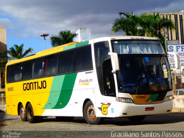 Empresa Gontijo de Transportes 11885 na cidade de Governador Valadares, Minas Gerais, Brasil, por Graciliano Santos Passos. ID da foto: 5243671.