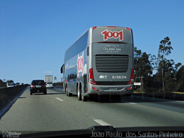 Auto Viação 1001 RJ 108.514 na cidade de Pindamonhangaba, São Paulo, Brasil, por João Paulo  dos Santos Pinheiro. Número da foto: #5245280.