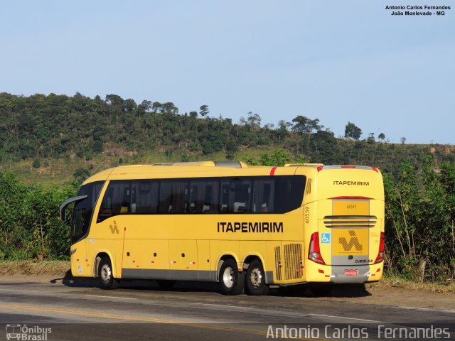 Viação Itapemirim 60559 na cidade de João Monlevade, Minas Gerais, Brasil, por Antonio Carlos Fernandes. Número da foto: #5244315.
