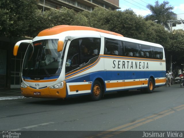 Viação Sertaneja 670 na cidade de Curvelo, Minas Gerais, Brasil, por Josimar Vieira. ID da foto: 5245821.