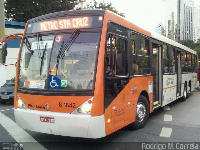TRANSPPASS - Transporte de Passageiros 8 1842 na cidade de São Paulo, São Paulo, Brasil, por Jonathan  Aguiar Correa. Número da foto: #5246035.