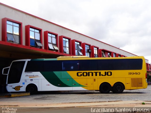 Empresa Gontijo de Transportes 11940 na cidade de Governador Valadares, Minas Gerais, Brasil, por Graciliano Santos Passos. ID da foto: 5243559.