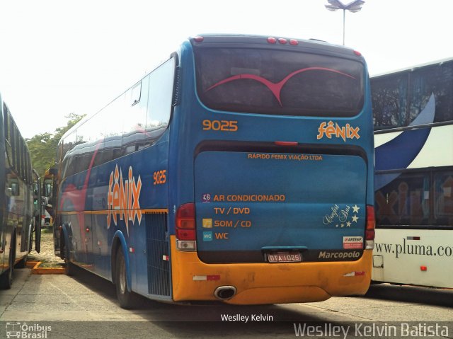 Rápido Expresso Fênix Viação 9025 na cidade de São Paulo, São Paulo, Brasil, por Weslley Kelvin Batista. Número da foto: #5245281.