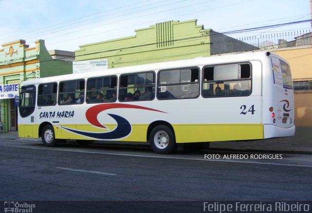 Transportes Santa Maria 24 na cidade de Pelotas, Rio Grande do Sul, Brasil, por Felipe Ferreira Ribeiro. ID da foto: 5243647.