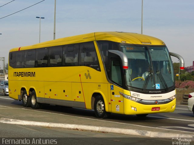 Viação Itapemirim 60781 na cidade de São Paulo, São Paulo, Brasil, por Fernando Antunes. Número da foto: #5290100.