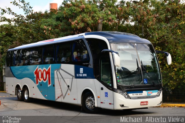 Auto Viação 1001 RJ 108.1090 na cidade de São Paulo, São Paulo, Brasil, por Michael  Alberto Vieira. Número da foto: #5290221.