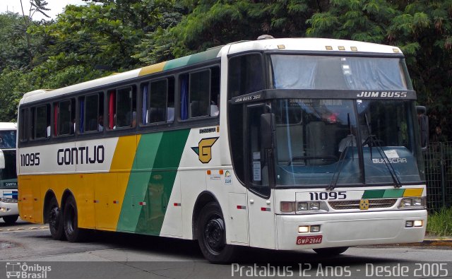 Empresa Gontijo de Transportes 11095 na cidade de São Paulo, São Paulo, Brasil, por Cristiano Soares da Silva. ID da foto: 5288313.