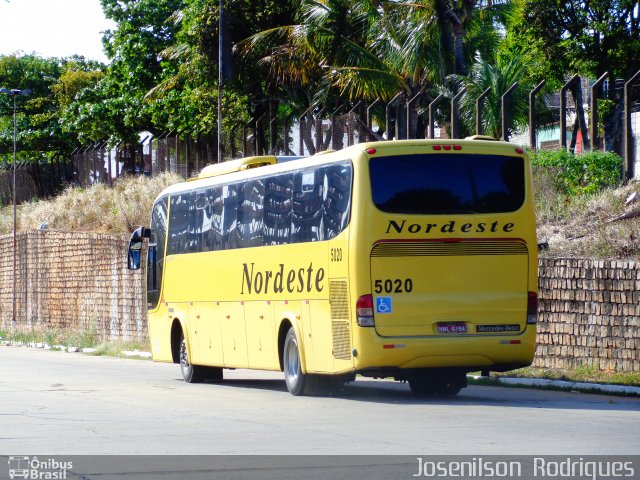 Viação Nordeste 5020 na cidade de Natal, Rio Grande do Norte, Brasil, por Josenilson  Rodrigues. ID da foto: 5288466.