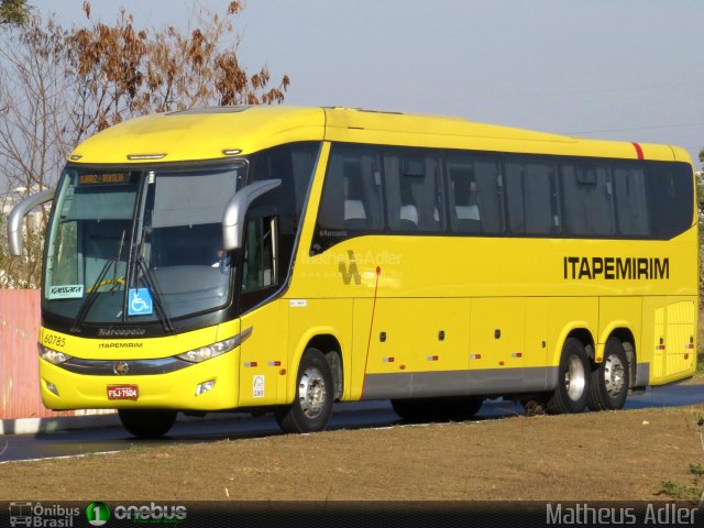 Viação Itapemirim 60785 na cidade de Brasília, Distrito Federal, Brasil, por Matheus Adler. ID da foto: 5290043.