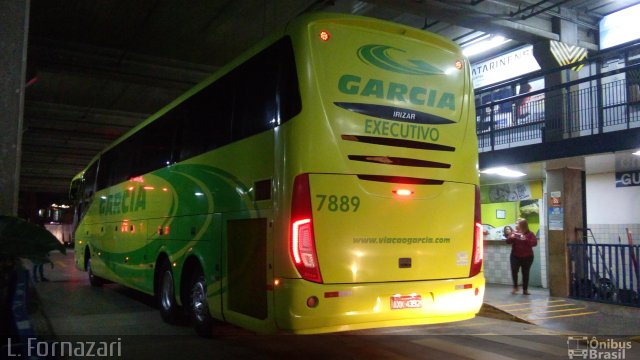 Viação Garcia 7889 na cidade de São Bernardo do Campo, São Paulo, Brasil, por Luiz Henrique Fornazari Toledo. ID da foto: 5291230.