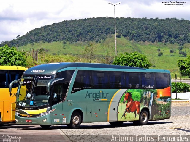 Expresso Angelitur 1800 na cidade de João Monlevade, Minas Gerais, Brasil, por Antonio Carlos Fernandes. ID da foto: 5291109.