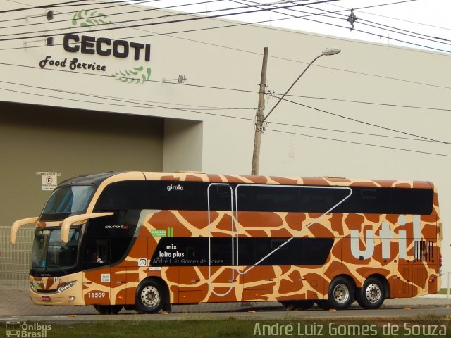 UTIL - União Transporte Interestadual de Luxo 11509 na cidade de Juiz de Fora, Minas Gerais, Brasil, por André Luiz Gomes de Souza. ID da foto: 5294588.