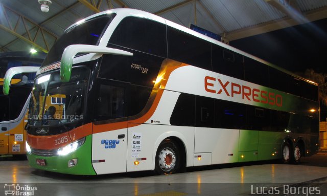 Expresso Transporte e Turismo Ltda. 3085 na cidade de Uberaba, Minas Gerais, Brasil, por Lucas Borges . ID da foto: 5293442.