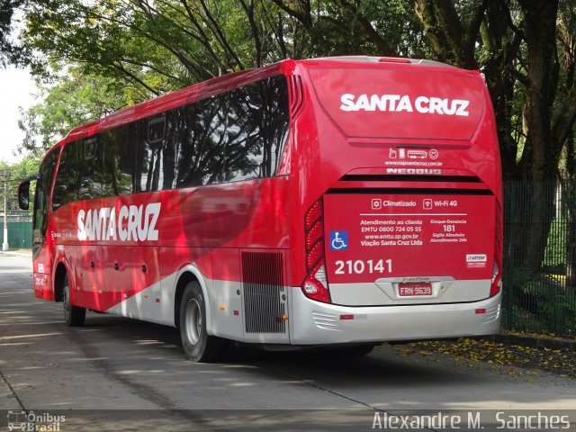 Viação Santa Cruz 210141 na cidade de São Paulo, São Paulo, Brasil, por Alexandre M.  Sanches. Número da foto: #5294148.