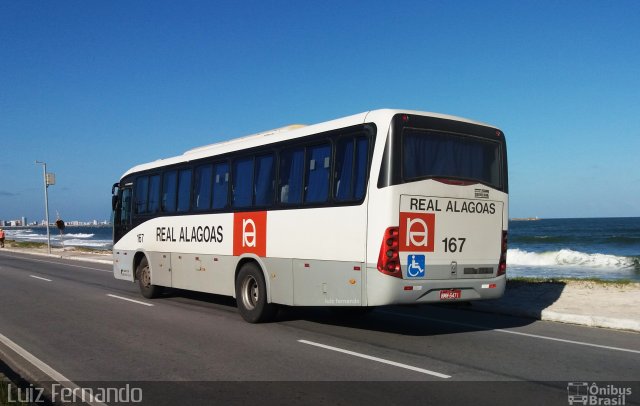 Real Alagoas de Viação 167 na cidade de Maceió, Alagoas, Brasil, por Luiz Fernando. ID da foto: 5293357.