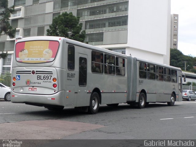 Transporte Coletivo Glória BL697 na cidade de Curitiba, Paraná, Brasil, por Gabriel Machado. Número da foto: #5293193.