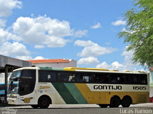 Empresa Gontijo de Transportes 11505 na cidade de Serra Talhada, Pernambuco, Brasil, por Lucas Ramon. ID da foto: 5294105.