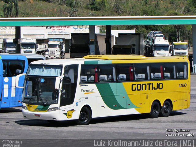 Empresa Gontijo de Transportes 12110 na cidade de Juiz de Fora, Minas Gerais, Brasil, por Luiz Krolman. ID da foto: 5294934.