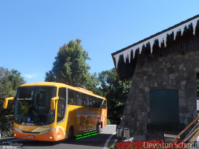 Novo Millenium Turismo 3800 na cidade de Gramado, Rio Grande do Sul, Brasil, por Cleverton Schmitt. ID da foto: 5295838.