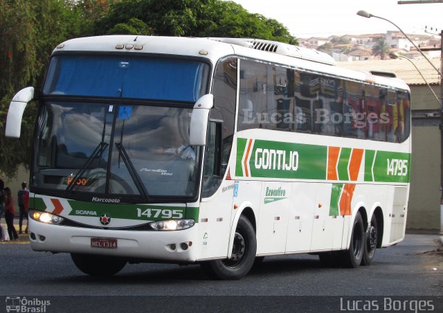 Empresa Gontijo de Transportes 14795 na cidade de Araxá, Minas Gerais, Brasil, por Lucas Borges . Número da foto: #5295845.