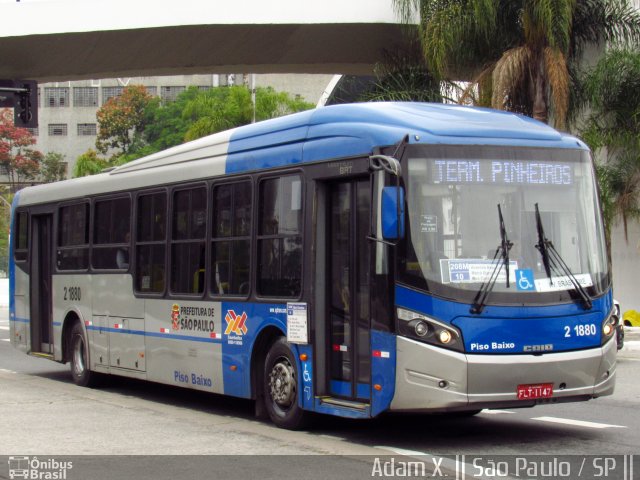Sambaíba Transportes Urbanos 2 1880 na cidade de São Paulo, São Paulo, Brasil, por Adam Xavier Rodrigues Lima. Número da foto: #5296061.