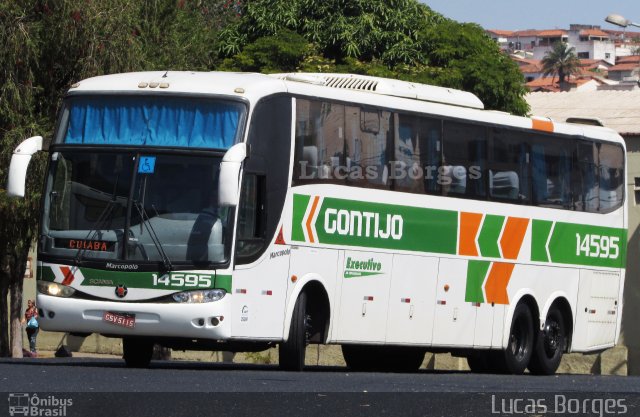 Empresa Gontijo de Transportes 14595 na cidade de Araxá, Minas Gerais, Brasil, por Lucas Borges . Número da foto: #5295847.