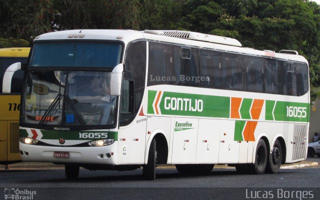 Empresa Gontijo de Transportes 16055 na cidade de Araxá, Minas Gerais, Brasil, por Lucas Borges . Número da foto: #5295849.