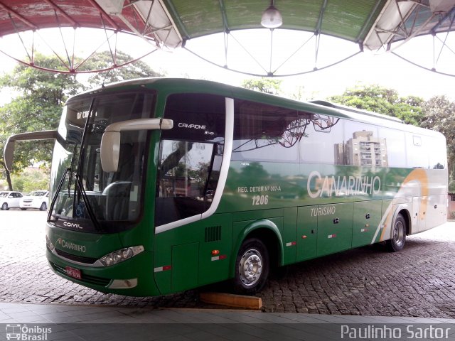 Viação Canarinho 1206 na cidade de Joinville, Santa Catarina, Brasil, por Paulinho Sartor. Número da foto: #5295386.