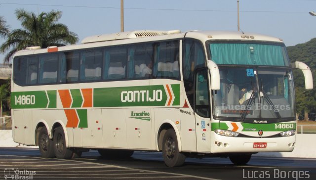 Empresa Gontijo de Transportes 14860 na cidade de Uberlândia, Minas Gerais, Brasil, por Lucas Borges . Número da foto: #5295844.