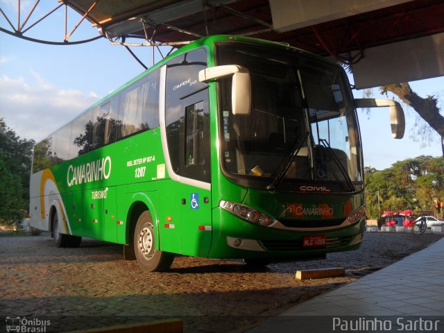 Viação Canarinho 1207 na cidade de Joinville, Santa Catarina, Brasil, por Paulinho Sartor. Número da foto: #5295389.