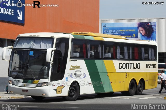 Empresa Gontijo de Transportes 12280 na cidade de Rio de Janeiro, Rio de Janeiro, Brasil, por Marco Aurélio Pereira Garcia. ID da foto: 5298717.