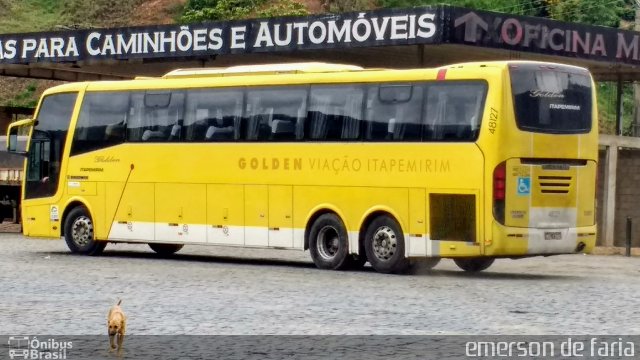 Viação Itapemirim 48127 na cidade de Manhuaçu, Minas Gerais, Brasil, por Emerson Leite de Andrade. Número da foto: #5297484.