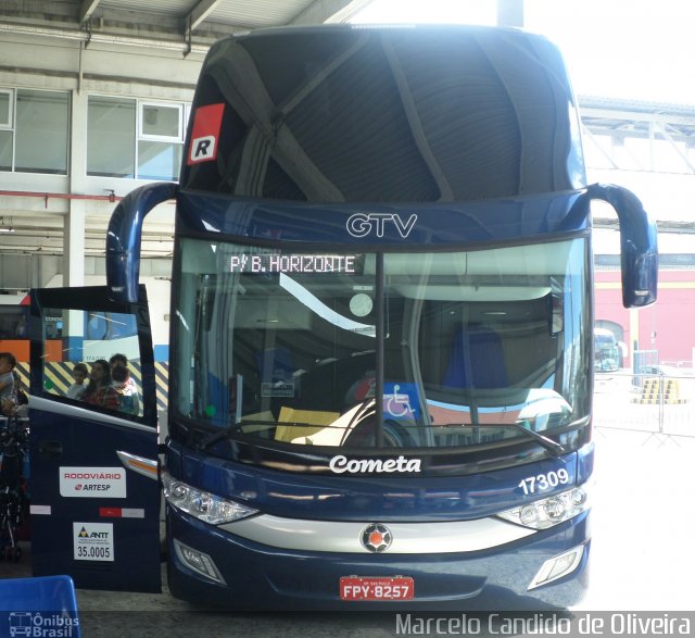 Viação Cometa 17309 na cidade de Rio de Janeiro, Rio de Janeiro, Brasil, por Marcelo Candido de Oliveira. Número da foto: #5297332.