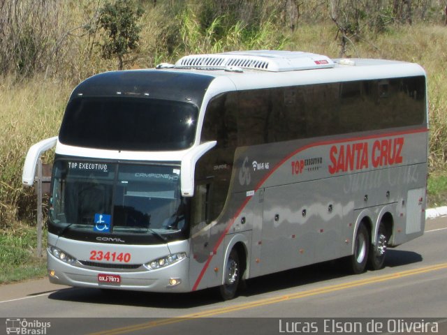 Viação Santa Cruz 234140 na cidade de Alfenas, Minas Gerais, Brasil, por Lucas Elson de Oliveira. Número da foto: #5298781.