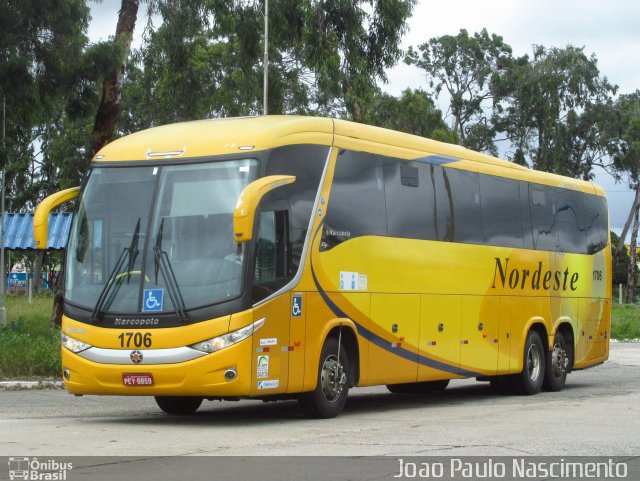 Viação Nordeste 1706 na cidade de Natal, Rio Grande do Norte, Brasil, por Joao Paulo Nascimento Silva. Número da foto: #5298082.