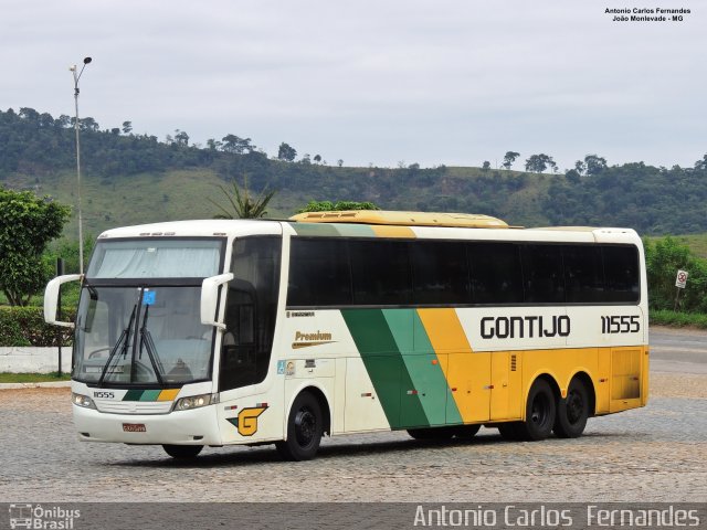 Empresa Gontijo de Transportes 11555 na cidade de João Monlevade, Minas Gerais, Brasil, por Antonio Carlos Fernandes. ID da foto: 5297298.