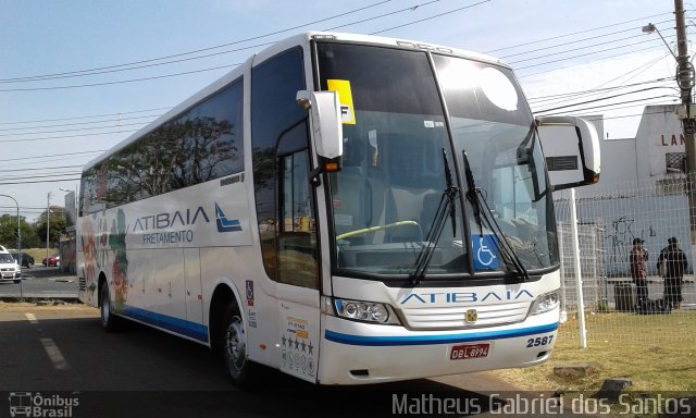 Viação Atibaia São Paulo 2587 na cidade de Campinas, São Paulo, Brasil, por Matheus Gabriel dos Santos. Número da foto: #5301038.