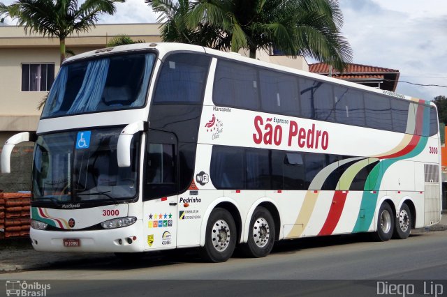 Expresso São Pedro 3000 na cidade de Balneário Piçarras, Santa Catarina, Brasil, por Diego Lip. Número da foto: #5299470.