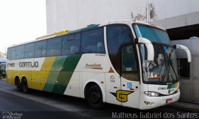 Empresa Gontijo de Transportes 17360 na cidade de Campinas, São Paulo, Brasil, por Matheus Gabriel dos Santos. ID da foto: 5300989.