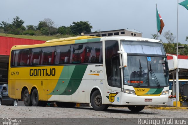 Empresa Gontijo de Transportes 12570 na cidade de João Monlevade, Minas Gerais, Brasil, por Rodrigo Matheus. Número da foto: #5300920.