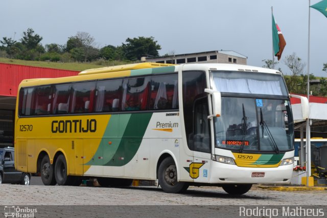 Empresa Gontijo de Transportes 12570 na cidade de João Monlevade, Minas Gerais, Brasil, por Rodrigo Matheus. ID da foto: 5300920.