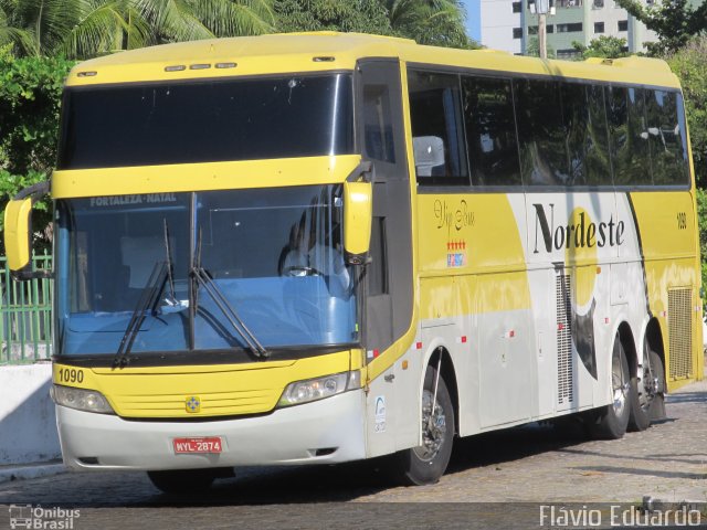 Viação Nordeste 1090 na cidade de Fortaleza, Ceará, Brasil, por Flávio Eduardo. Número da foto: #5301954.