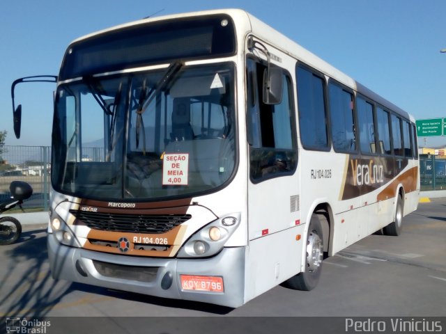 Auto Ônibus Vera Cruz RJ 104.026 na cidade de Belford Roxo, Rio de Janeiro, Brasil, por Pedro Vinicius. Número da foto: #5302104.