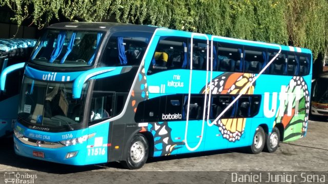 UTIL - União Transporte Interestadual de Luxo 11516 na cidade de Belo Horizonte, Minas Gerais, Brasil, por Daniel Junior Sena. Número da foto: #5304256.